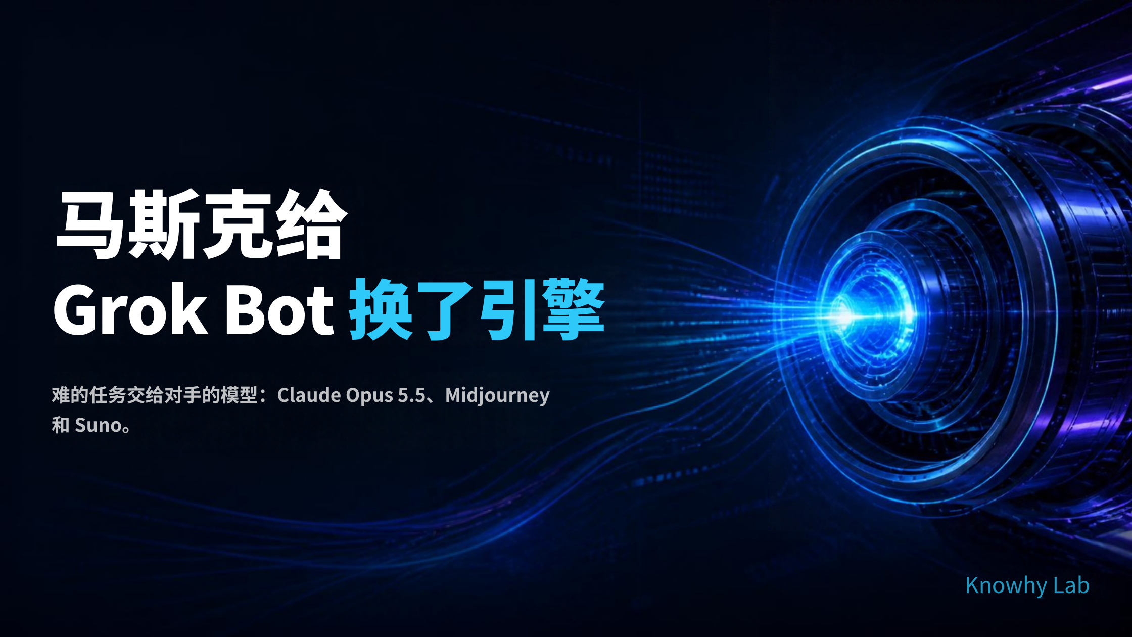 马斯克给 Grok Bot 换了引擎的 Canva 品牌封面